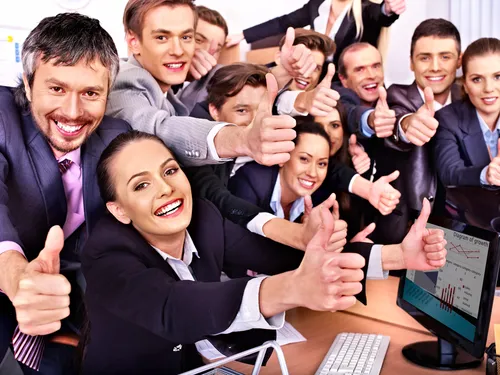 Cheesy office workers