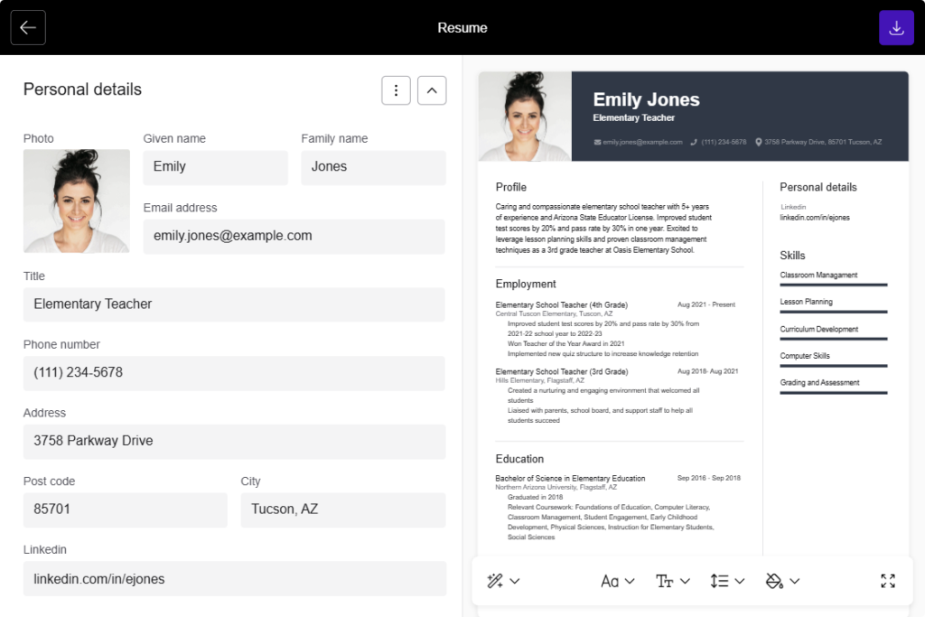 jobseeker.com user dashboard